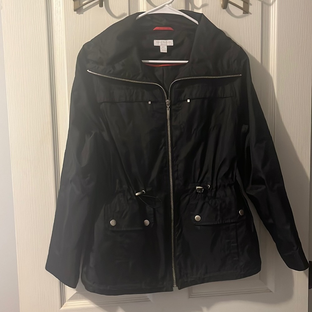 Charter Club light rain jacket in black size P/S
